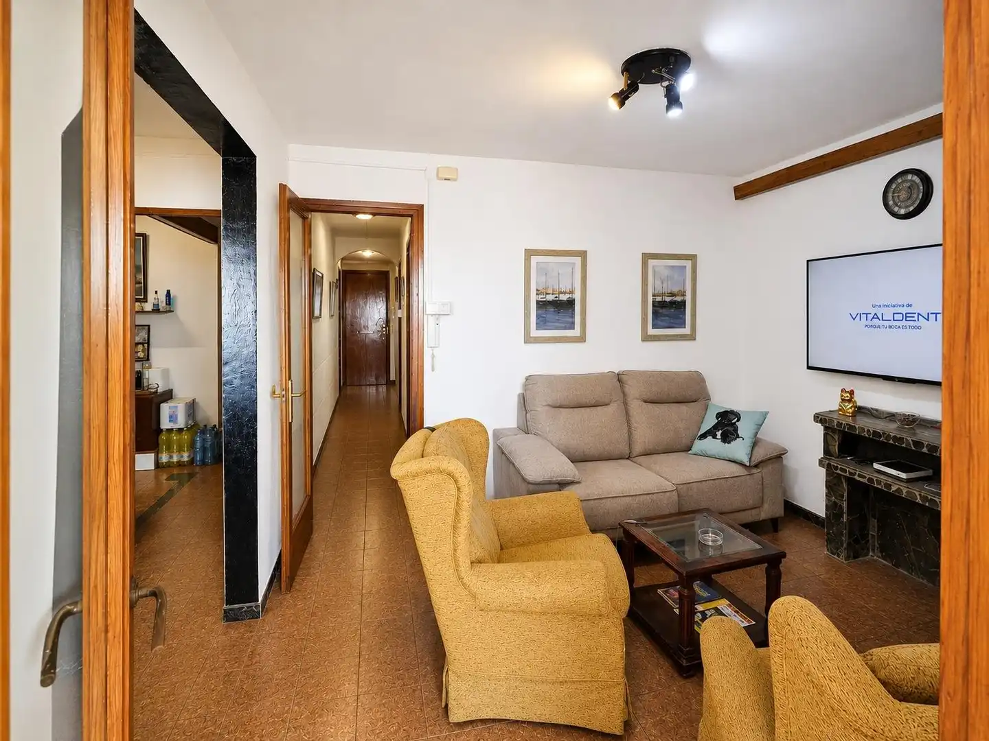 Sala de estar de Piso en venta en Arenys de Mar