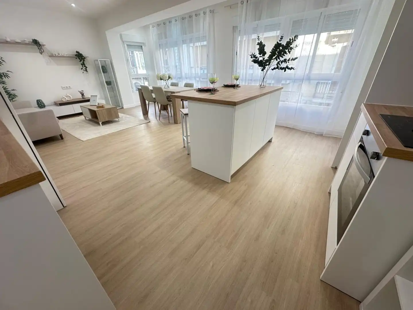Cocina de Piso en venta en Castellón de la Plana / Castelló de la Plana con Terraza y Amueblado