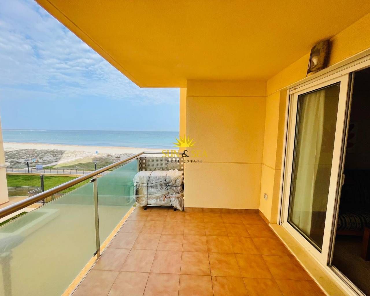 Balcony of Apartment to rent in La Manga del Mar Menor  with Air Conditioner, Heating and Swimming Pool