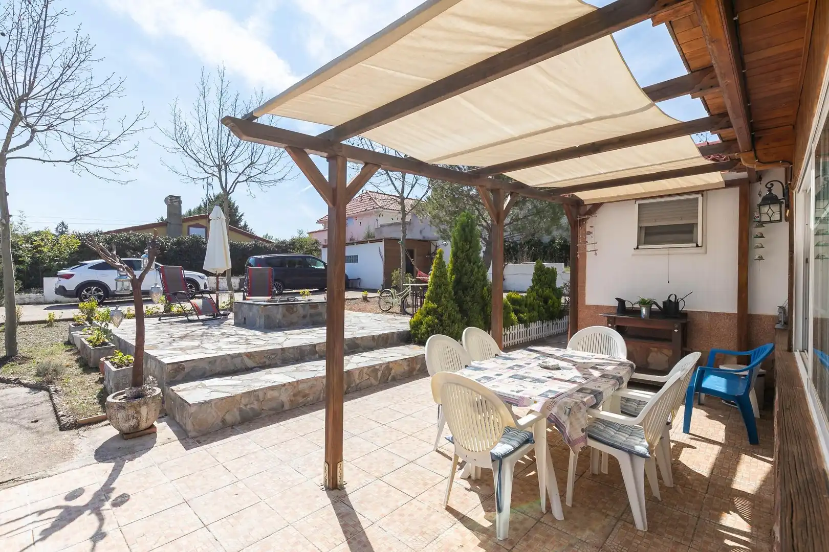 Terrace of Houses for sale in Almoguera  with Air Conditioner, Heating and Private garden