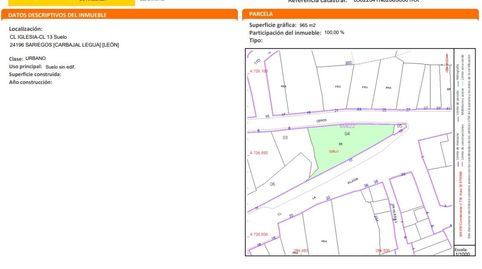 Terreno en Calle La Iglesia, 13 Carbajal de la Legua