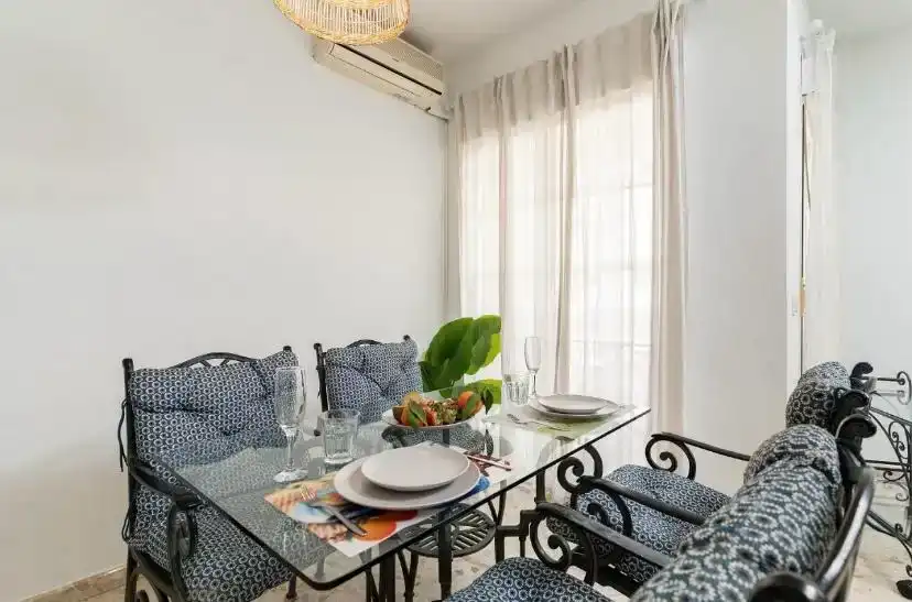 Dining room of Flat for rent in Torremolinos  with Air Conditioner, Furnished and Balcony