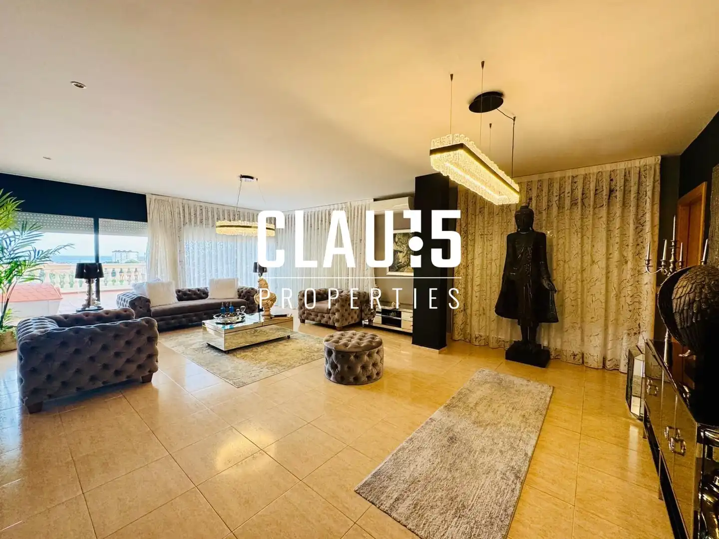 Sala de estar de Casa o chalet en venta en Canet de Mar con Jardín privado, Terraza y Piscina