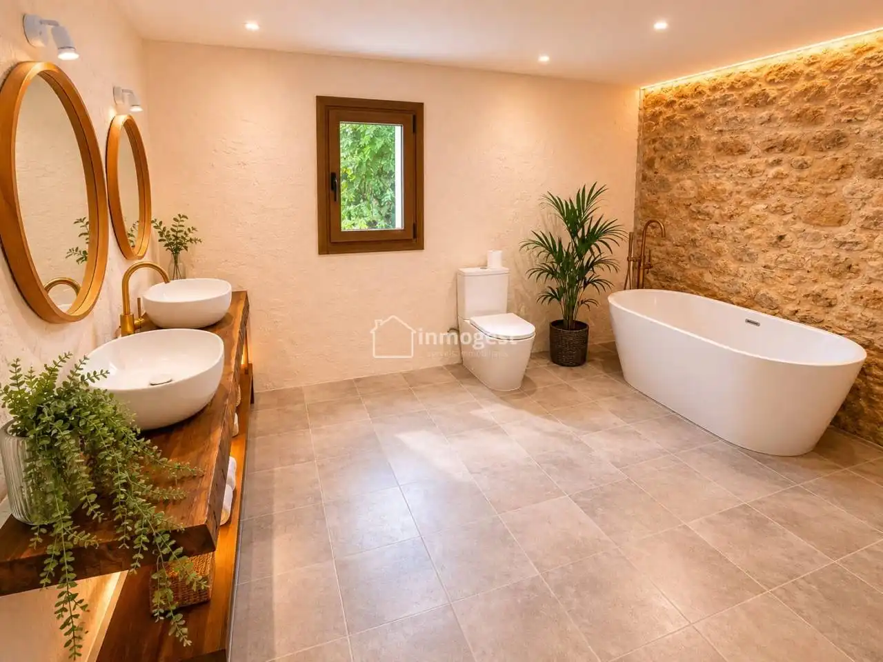 Baño de Casa o chalet de alquiler en Sarrià de Ter con Aire acondicionado, Calefacción y Jardín privado