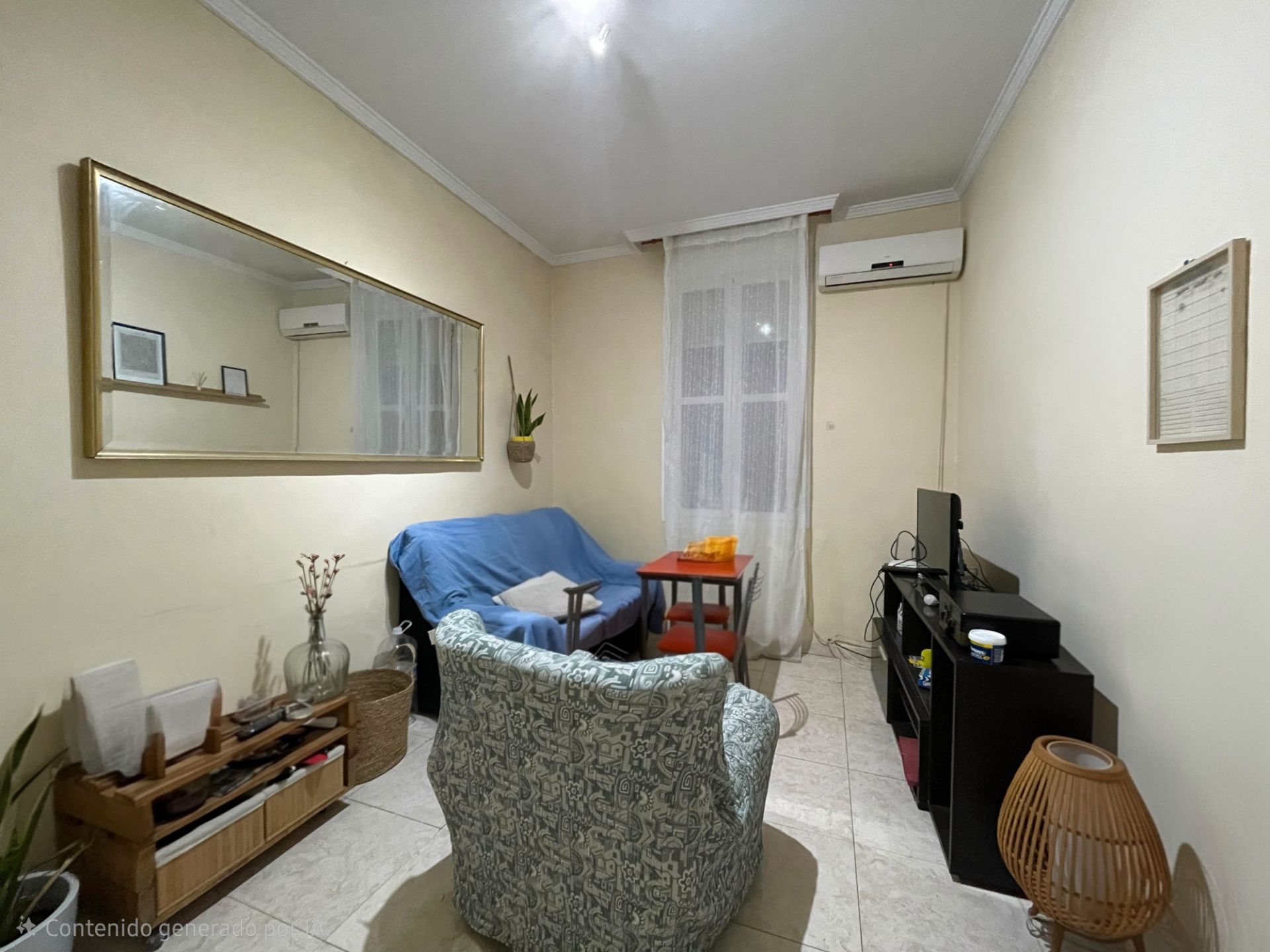 Sala de estar de Piso de alquiler en  Melilla Capital con Aire acondicionado, Calefacción y Amueblado