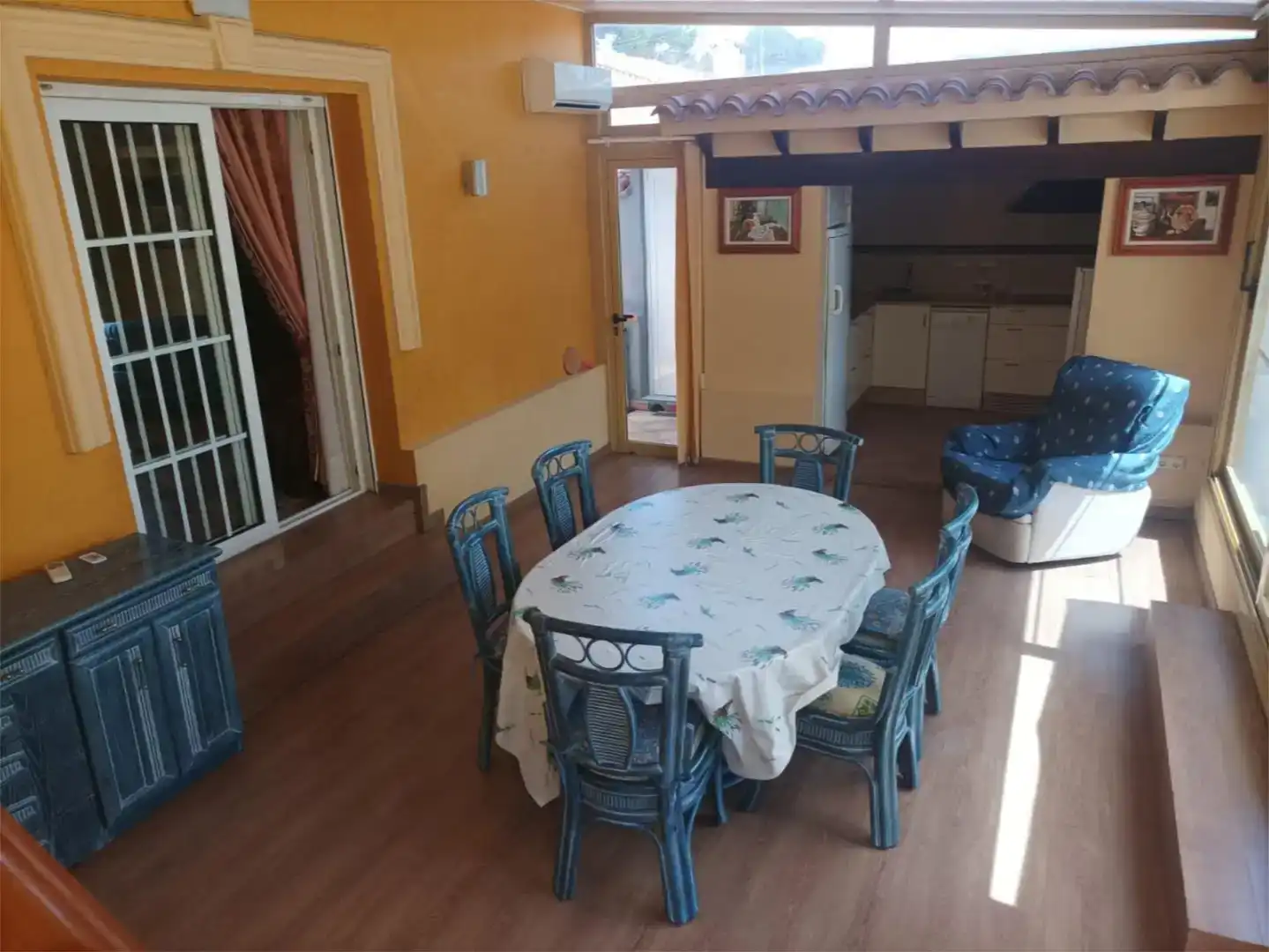 Menjador de Casa o xalet de lloguer en Dénia amb Aire condicionat, Jardí privat i Piscina