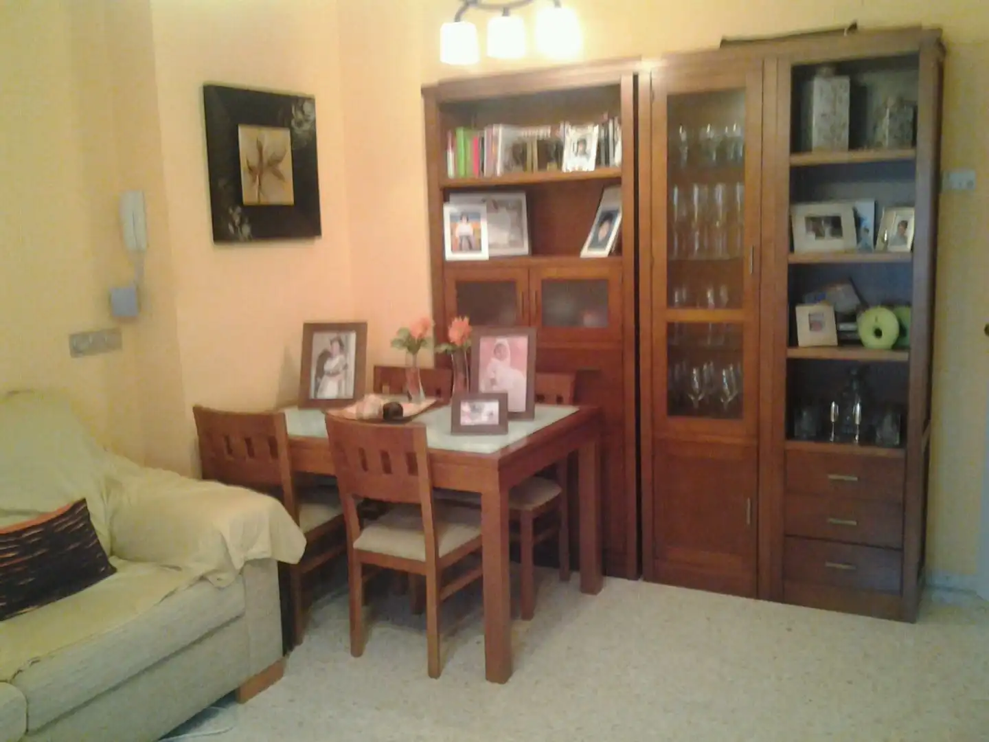 Esszimmer von Wohnung zur Miete in Sevilla mit Klimaanlage, Waschmaschine und Mikrowelle
