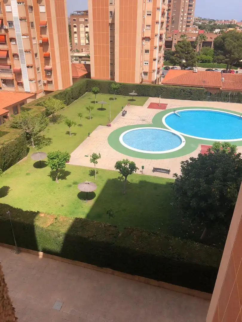 Swimming pool of Flat for sale in Alicante / Alacant  with Air Conditioner, Private garden and Terrace