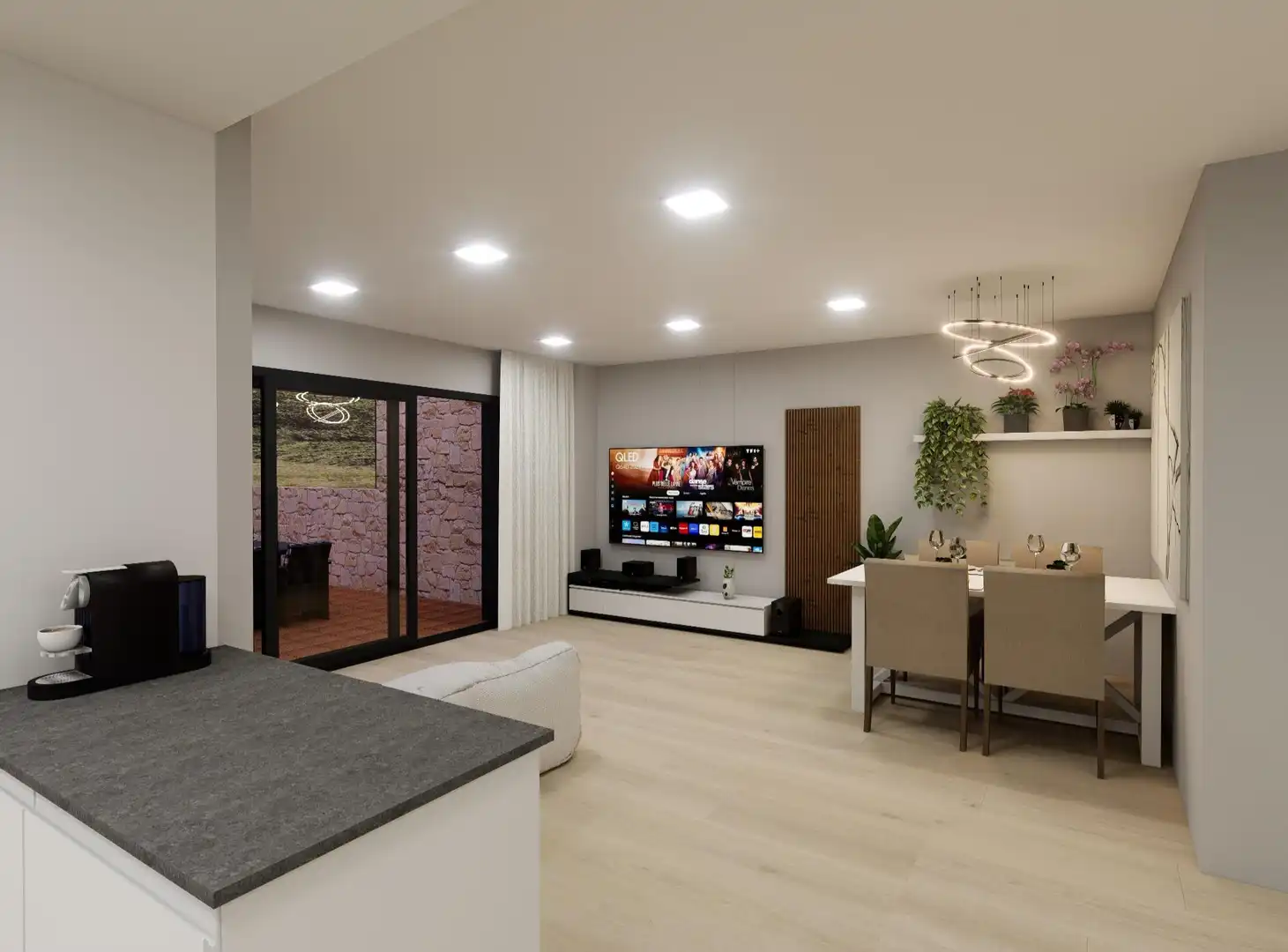 Sala de estar de Planta baja en venta en Palafolls con Aire acondicionado, Calefacción y Jardín privado