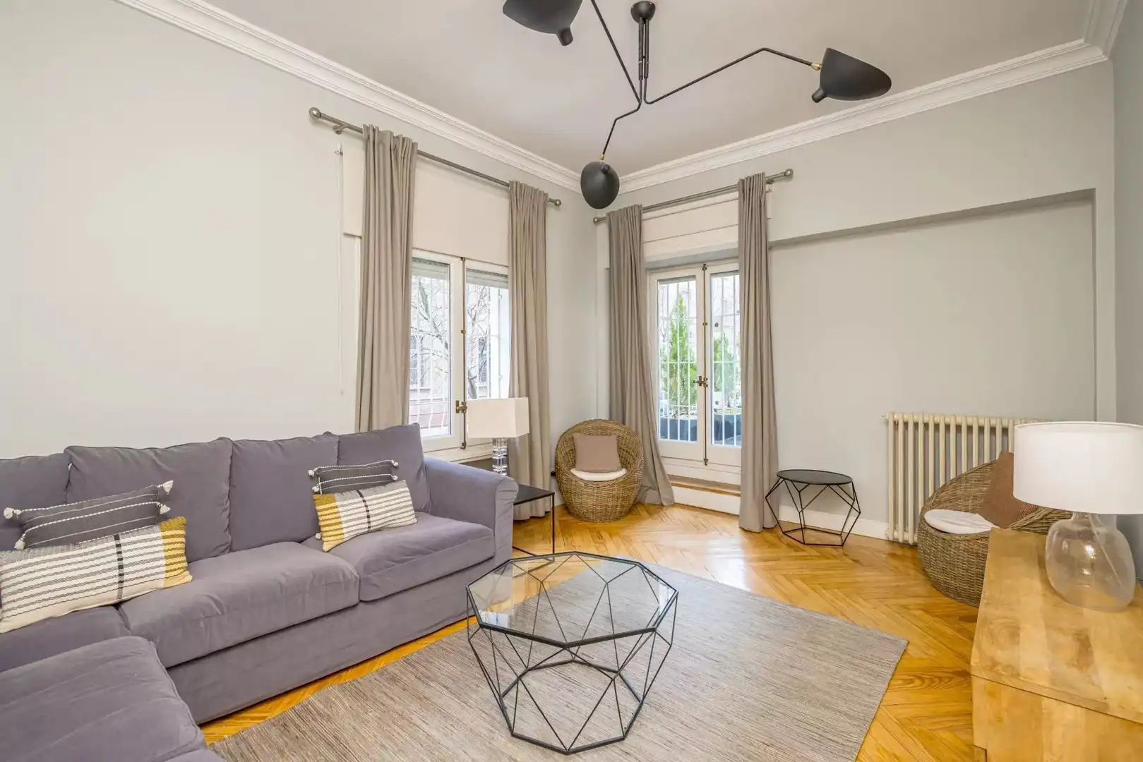 Living room of Flat for rent in Madrid  with Air Conditioner, Heating and Terrace