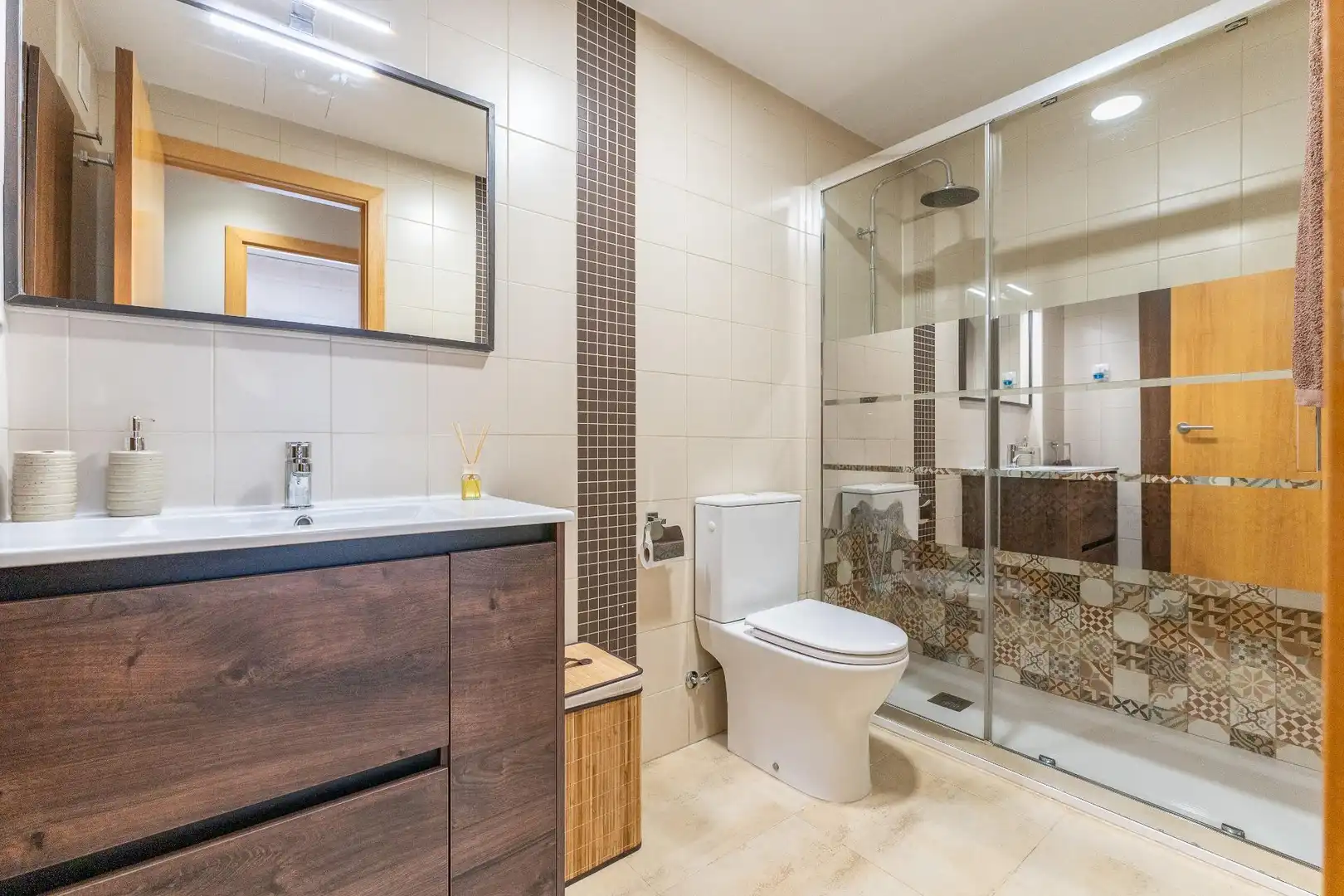 Badezimmer von Wohnung zur Miete in Reus mit Möbliert und Balkon