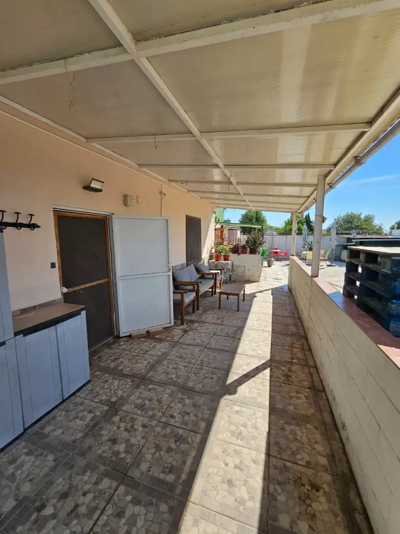 Terraza de Finca rústica en venta en Osera de Ebro con Calefacción, Terraza y Amueblado