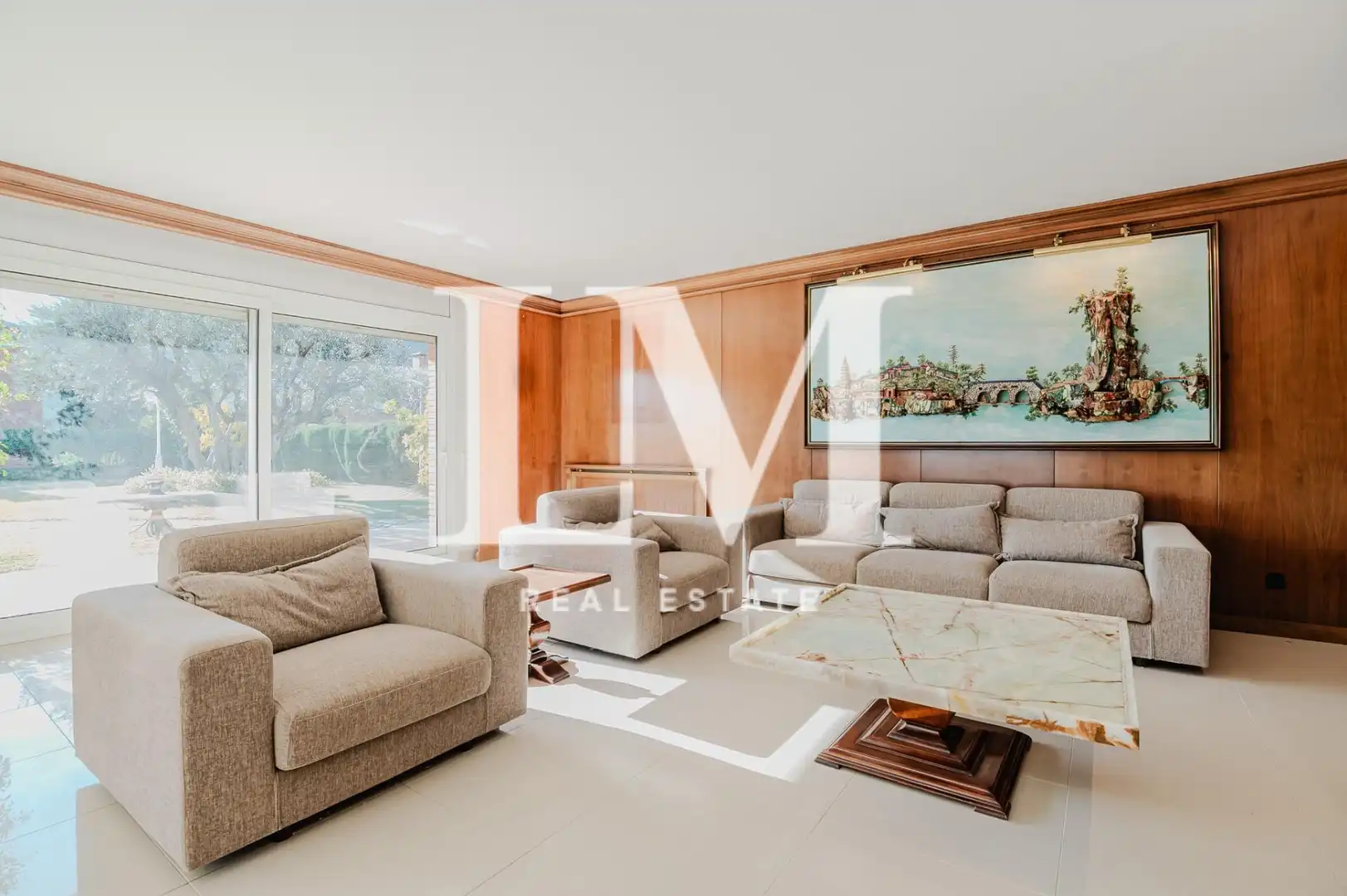 Living room of Houses for rent in Argentona  with Air Conditioner, Private garden and Terrace