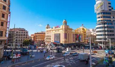 Exterior view of Flat for sale in  Madrid Capital  with Air Conditioner, Heating and Furnished