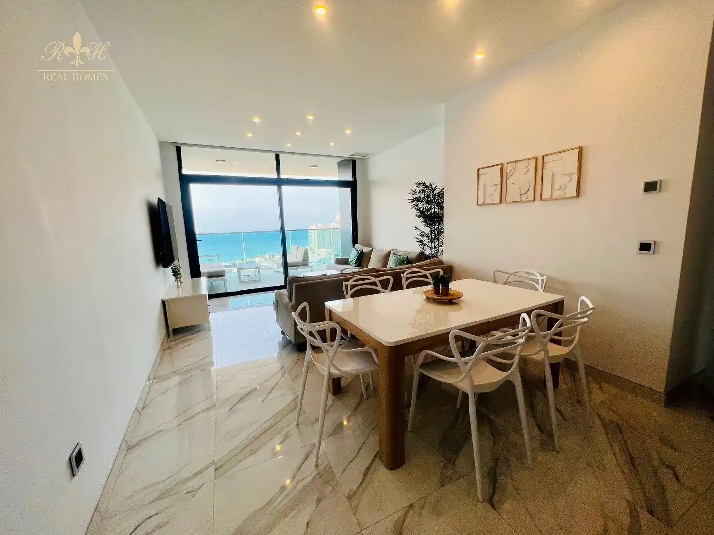 Esszimmer von Wohnung zur Miete in Benidorm mit Heizung, Terrasse und Schwimmbad