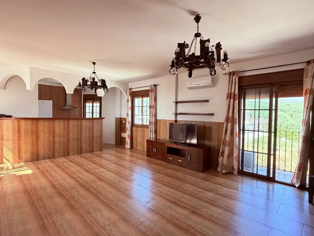 Sala de estar de Casa o chalet de alquiler en Periana con Terraza y Piscina