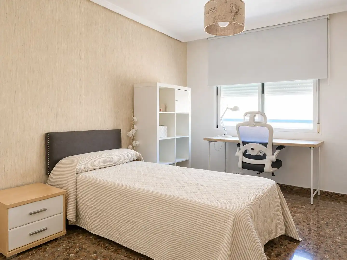 Schlafzimmer von Wohnung zur Miete in Castellón de la Plana / Castelló de la Plana mit Klimaanlage