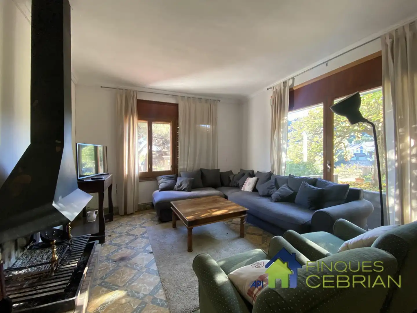 Sala de estar de Finca rústica en venta en Alella con Calefacción