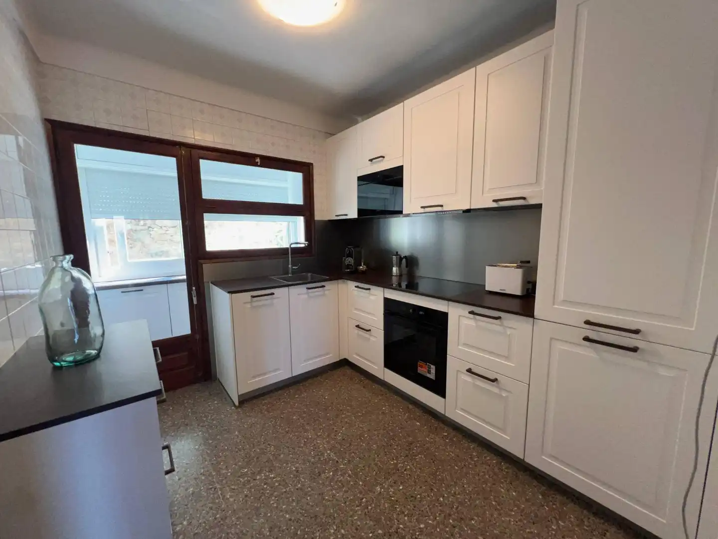 Kitchen of Flat for sale in Roses  with Terrace and Furnished