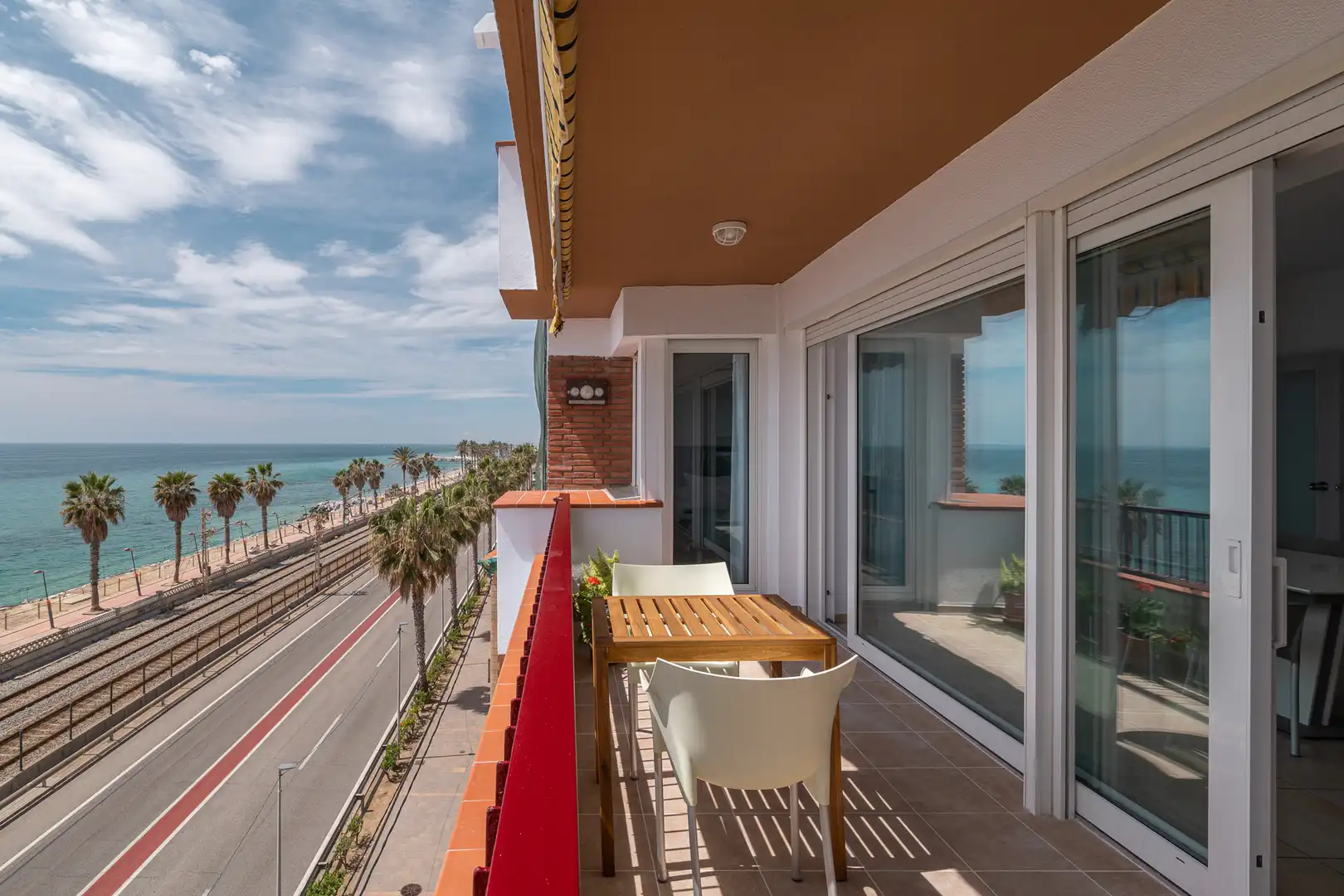 Terrasse von Wohnung zur Miete in Vilassar de Mar mit Klimaanlage, Terrasse und Möbliert