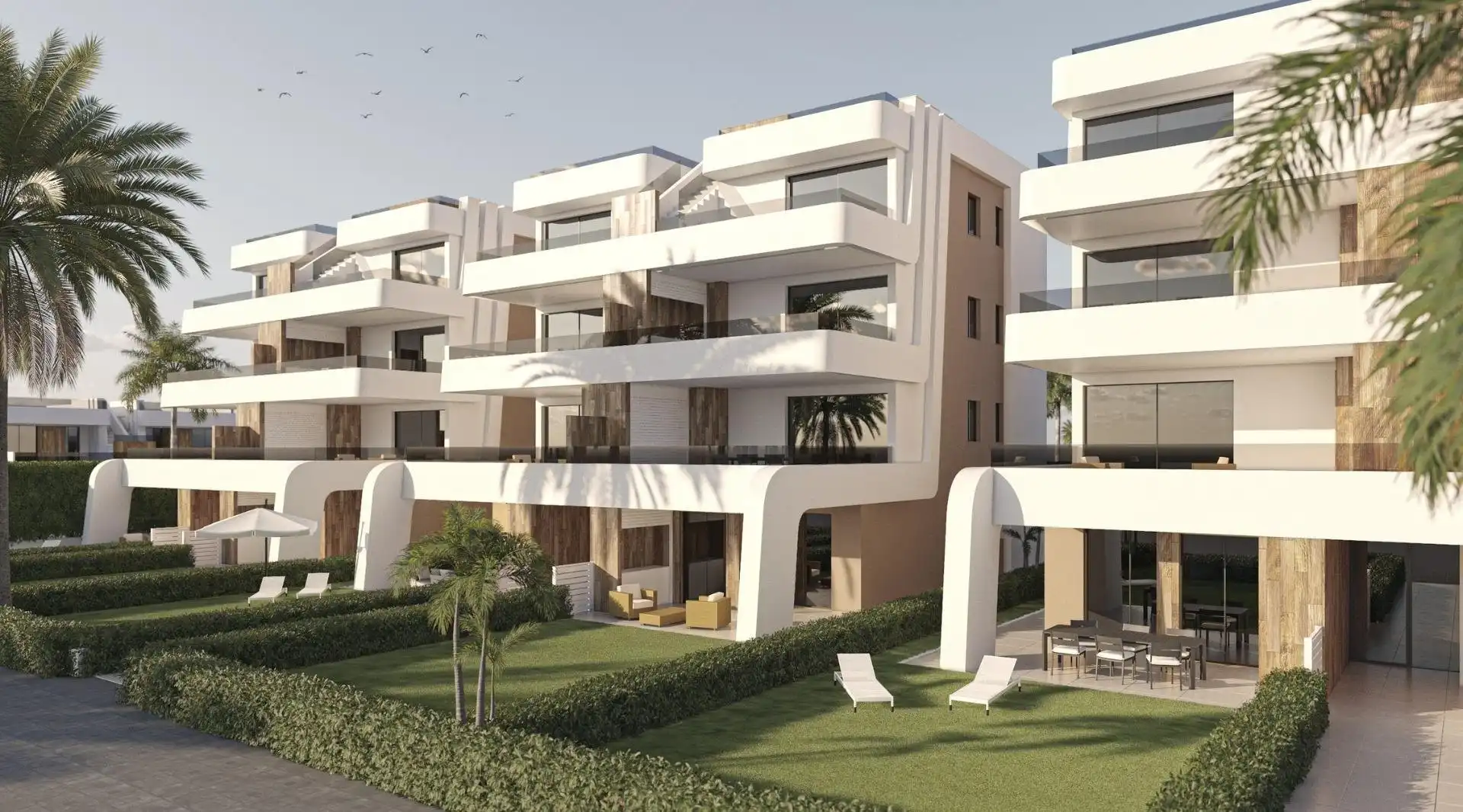 Vista exterior de Ático en venta en Alhama de Murcia con Aire acondicionado, Terraza y Piscina