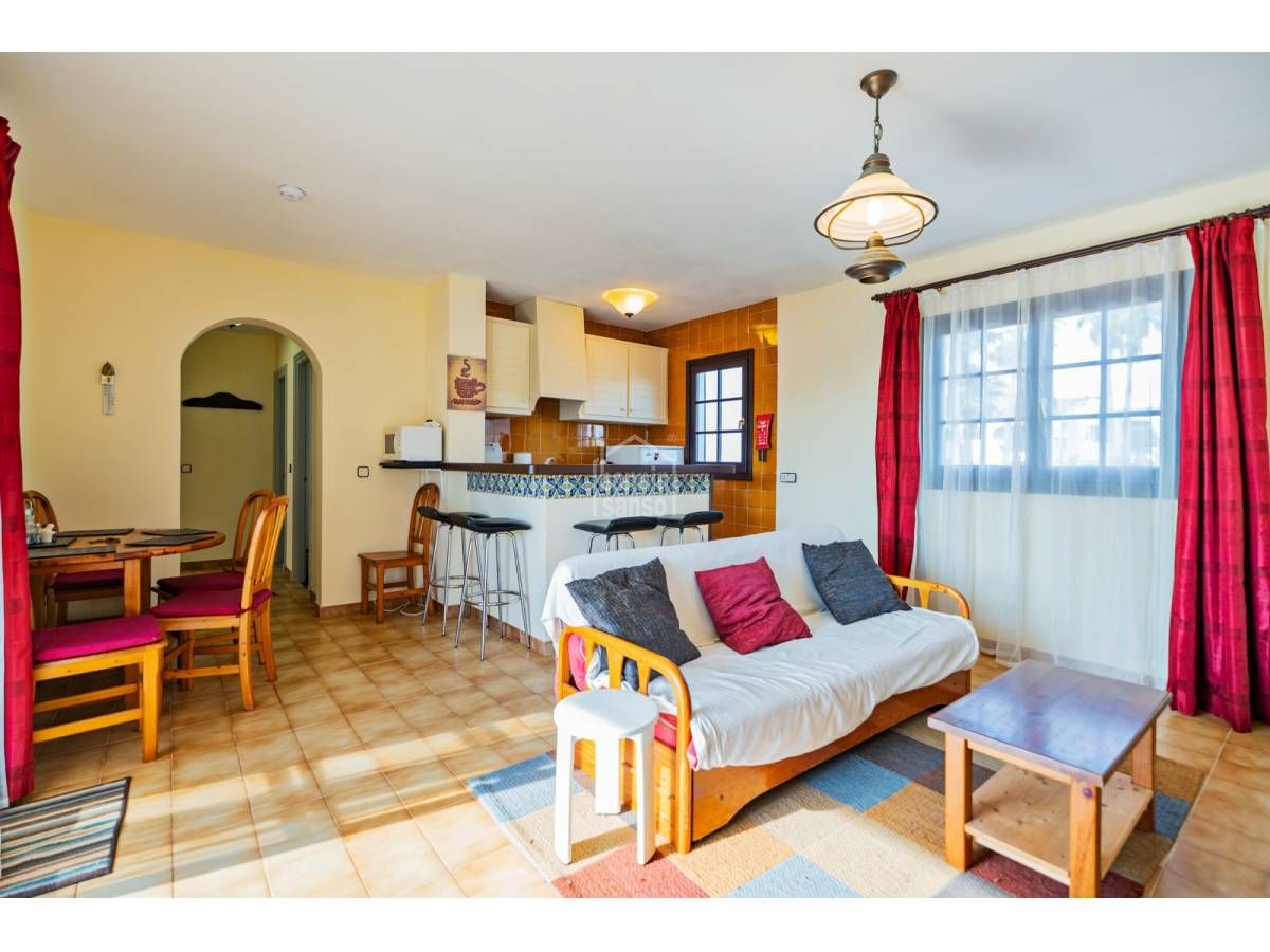 Sala de estar de Apartamento en venta en Alaior con Jardín privado, Terraza y Piscina