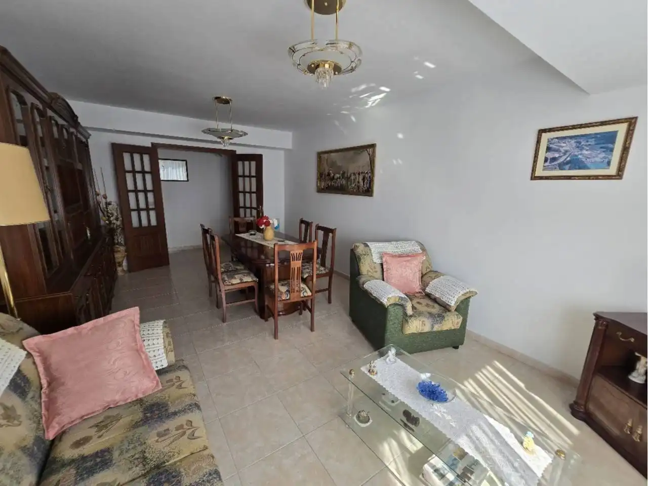 Wohnzimmer von Wohnung zum Verkauf in Baleira mit Heizung, Terrasse und Möbliert