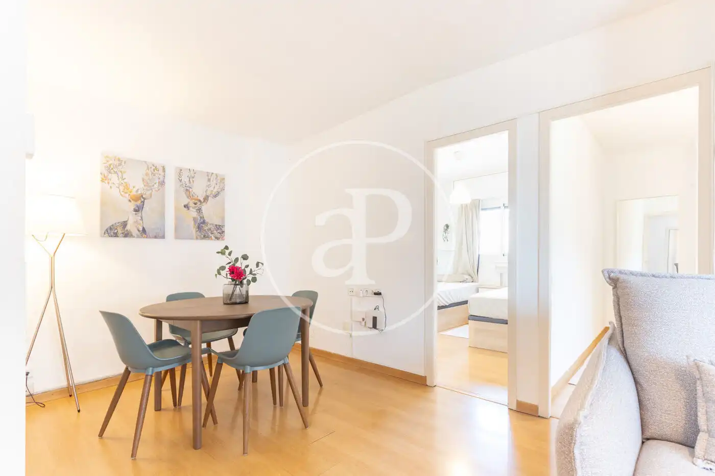 Comedor de Piso de alquiler en Barcelona con Amueblado y Balcón