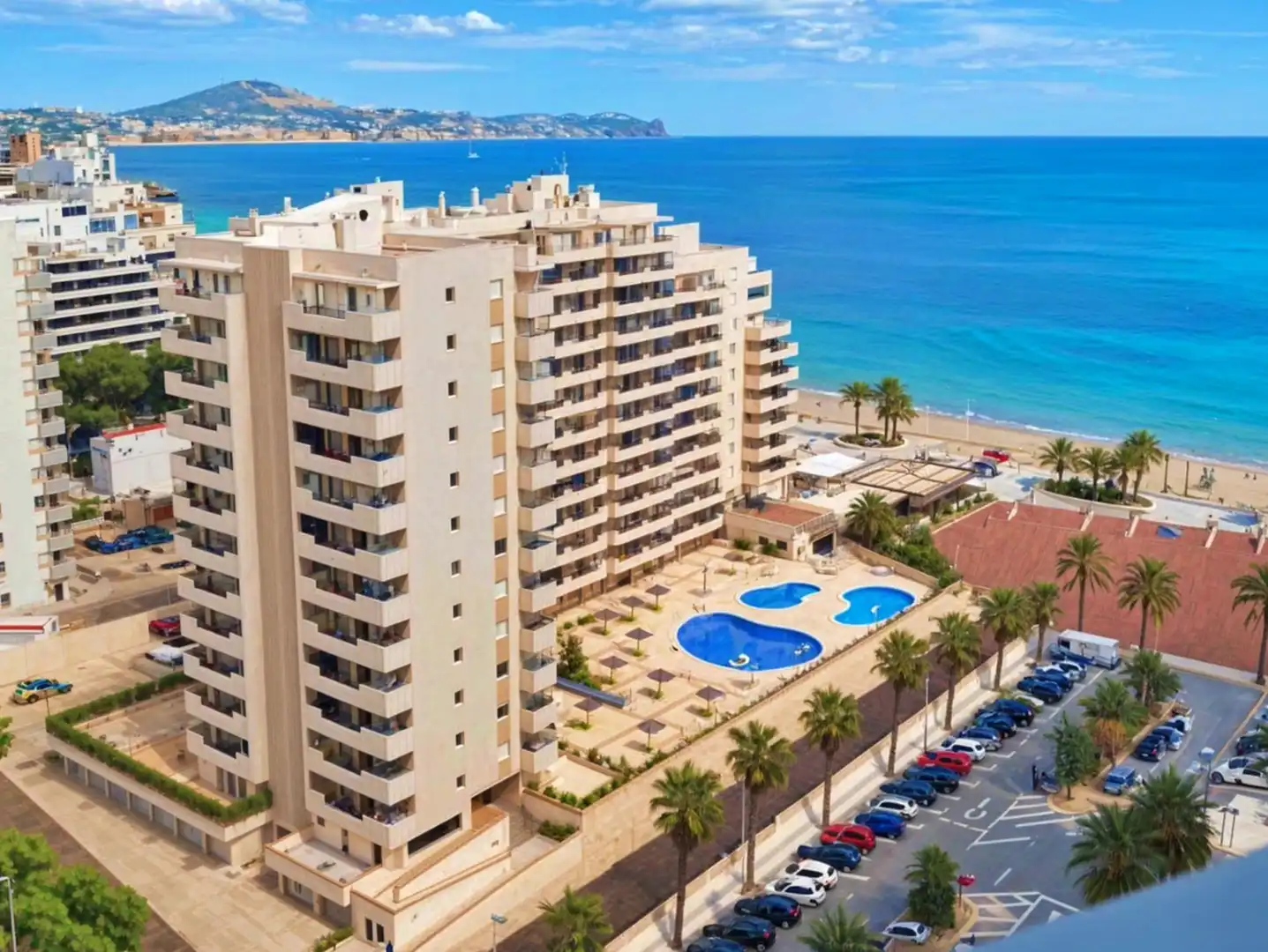 Vista exterior de Apartament en venda en Calpe / Calp amb Calefacció, Balcó i Piscina comunitària