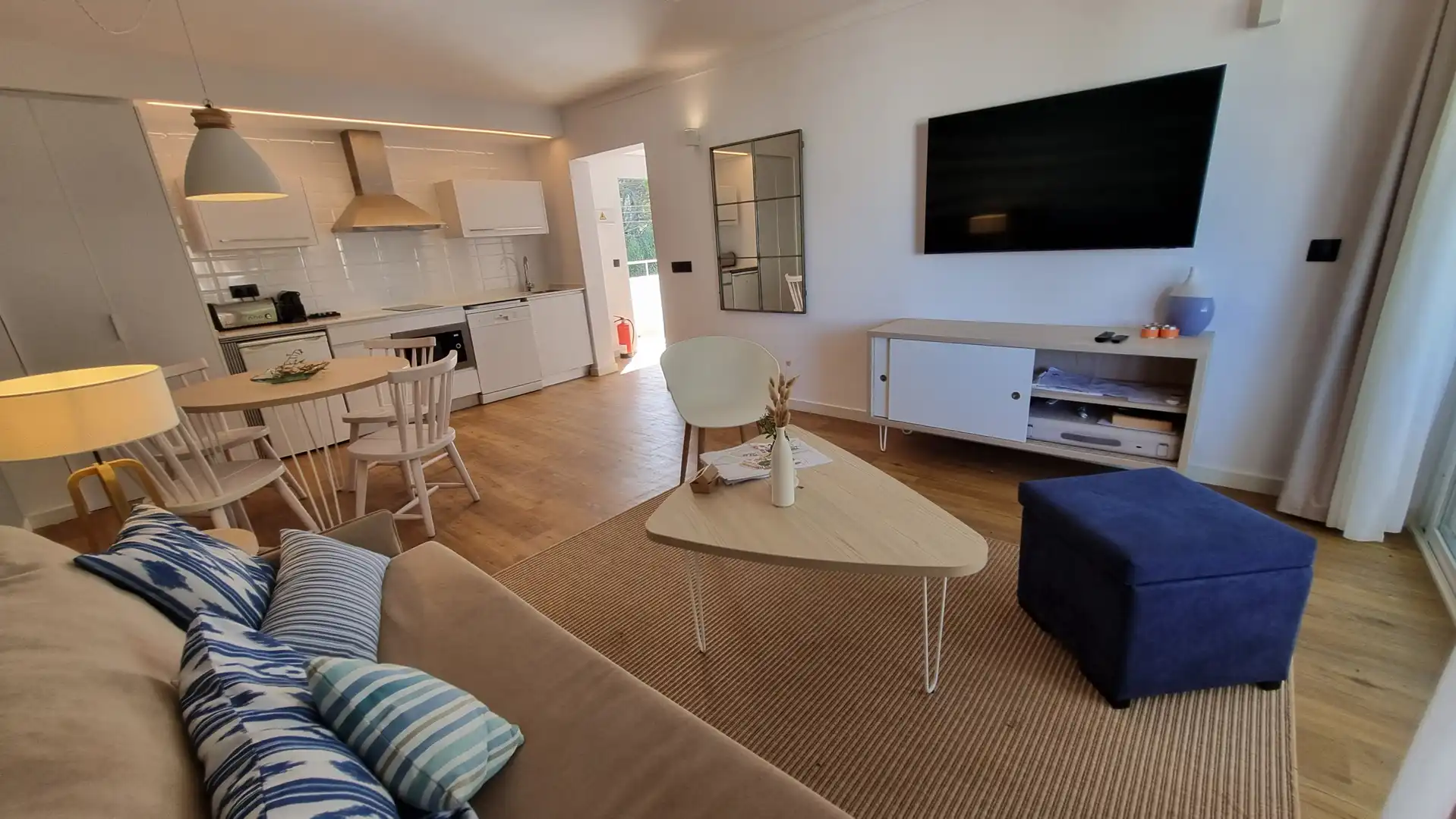 Sala d'estar de Apartament en venda en Felanitx amb Aire condicionat, Jardí privat i Terrassa