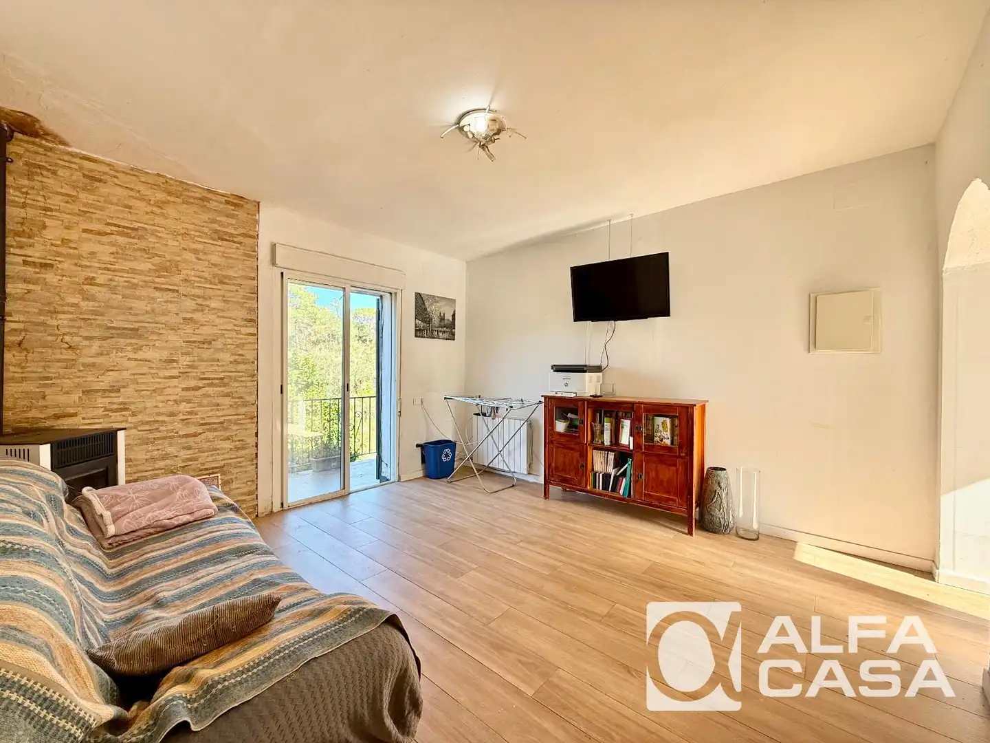 Sala de estar de Casa o chalet en venta en Lloret de Mar con Calefacción, Parquet y Amueblado