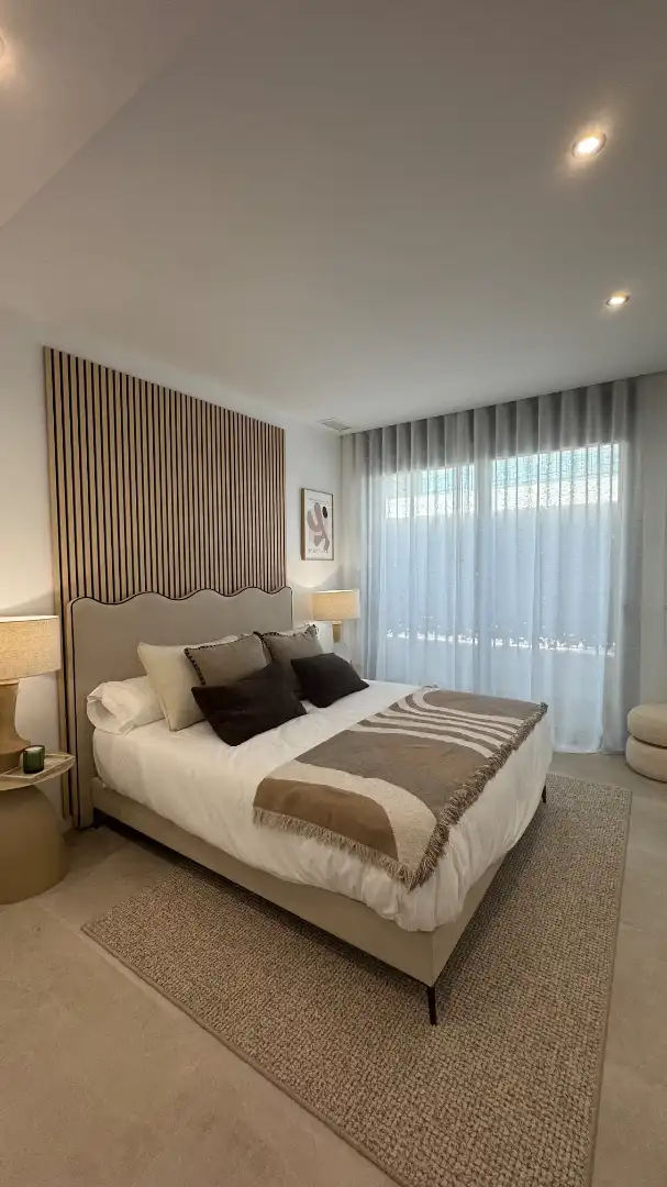 Schlafzimmer von Maisonette zum Verkauf in La Nucia mit Klimaanlage, Privatgarten und Terrasse