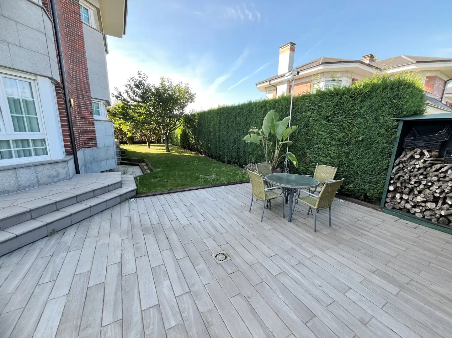 Terrassa de Casa o xalet en venda en Corvera de Asturias amb Calefacció, Parquet i Terrassa