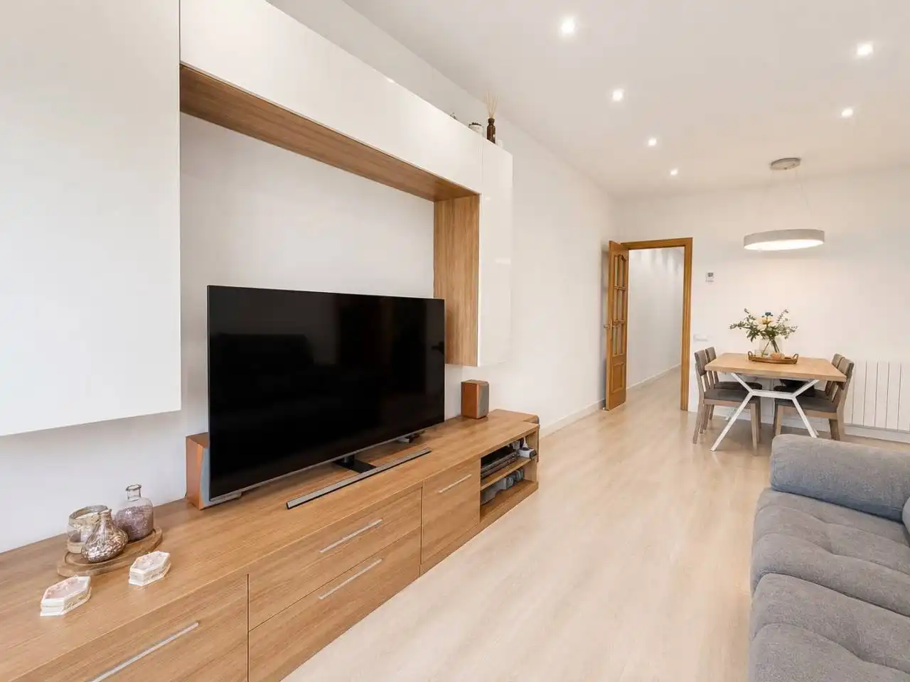 Wohnzimmer von Wohnung zum Verkauf in Sabadell mit Klimaanlage, Heizung und Privatgarten