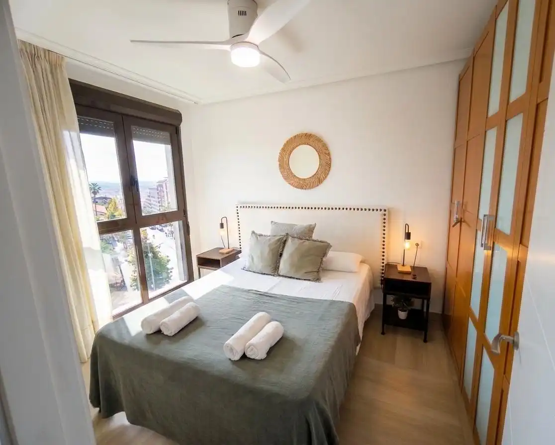 Habitación de Apartamento de alquiler en Córdoba con Aire acondicionado, Calefacción y Amueblado