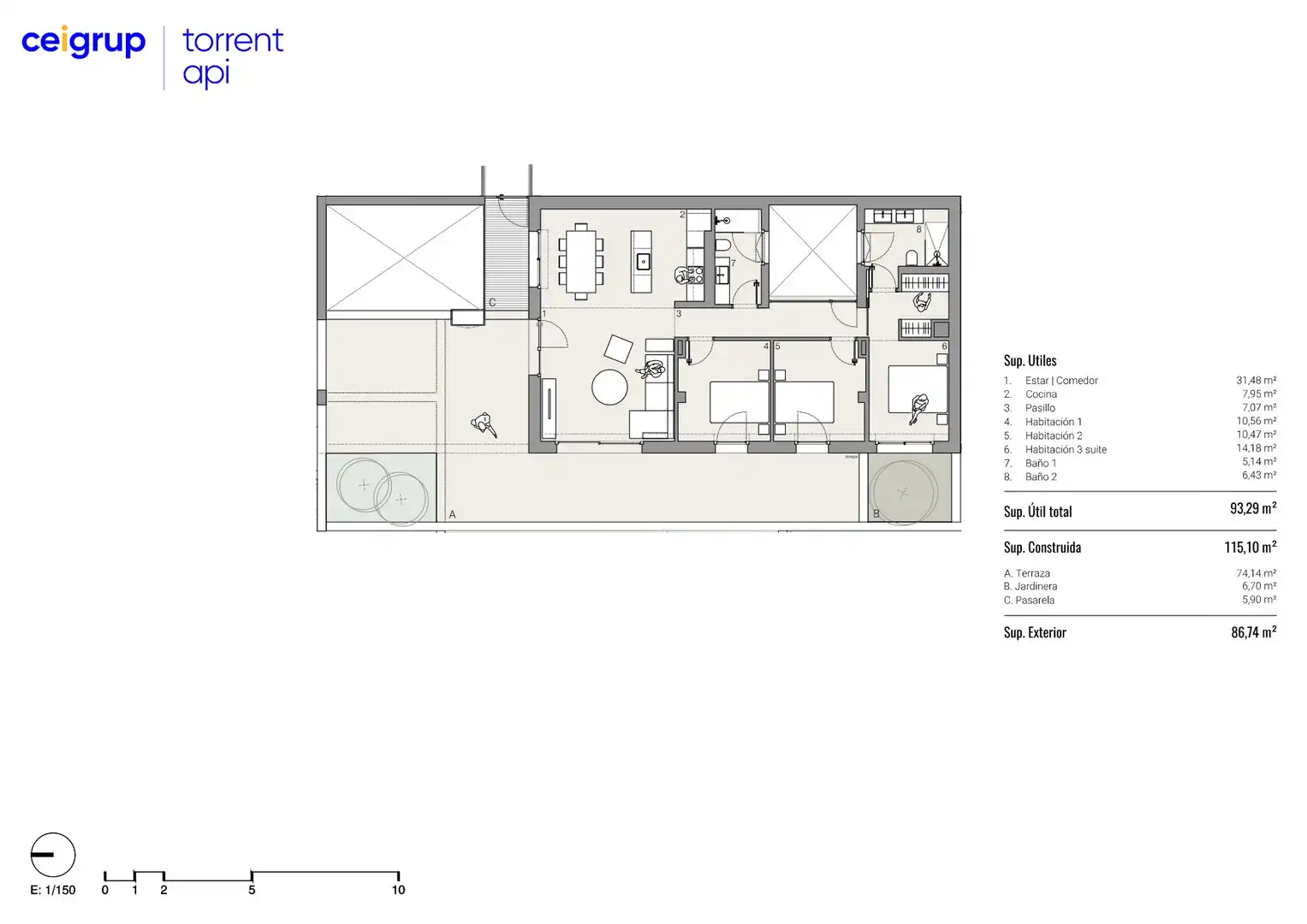 Flat with terrace for sale in Sa Riera - Sa Fontansa, imagen 39