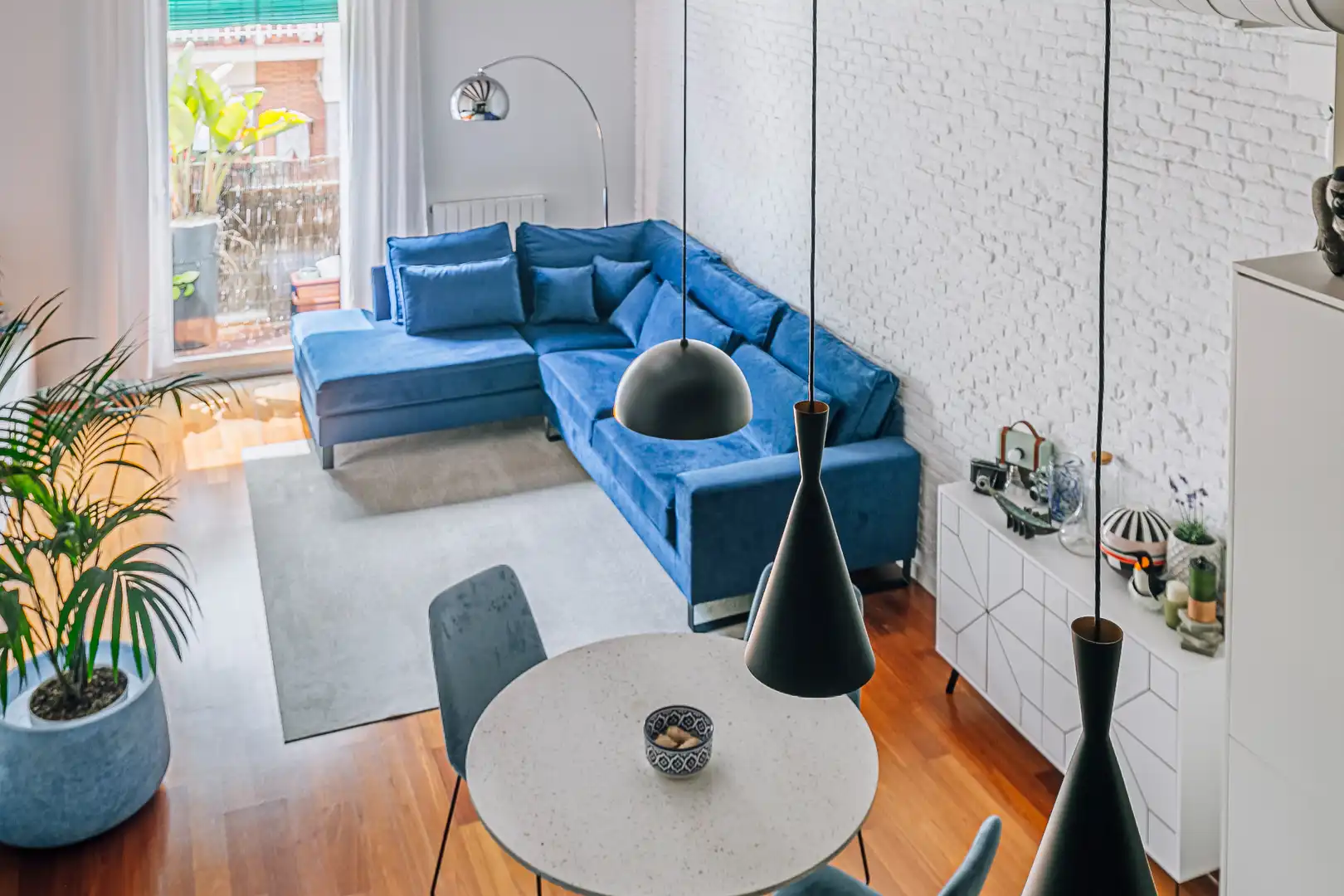Sala de estar de Piso en venta en Barcelona con Aire acondicionado, Calefacción y Parquet