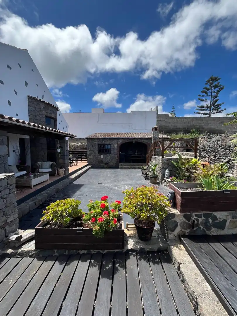 Terraza de Casa o chalet en venta en Moya (Las Palmas) con Jardín privado, Terraza y Amueblado