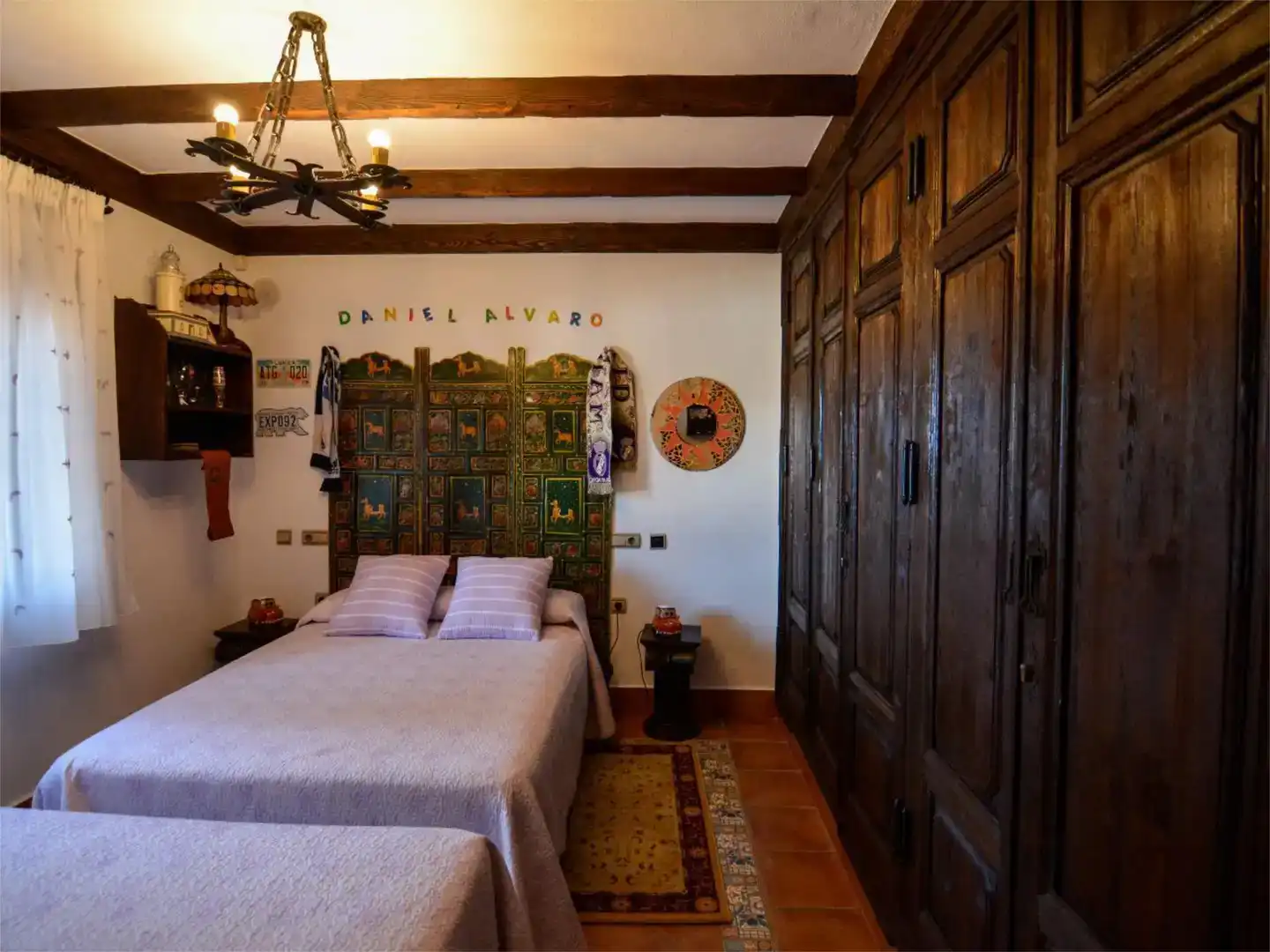 Schlafzimmer von Country house zum Verkauf in Alhaurín El Grande mit Klimaanlage, Schwimmbad und Balkon