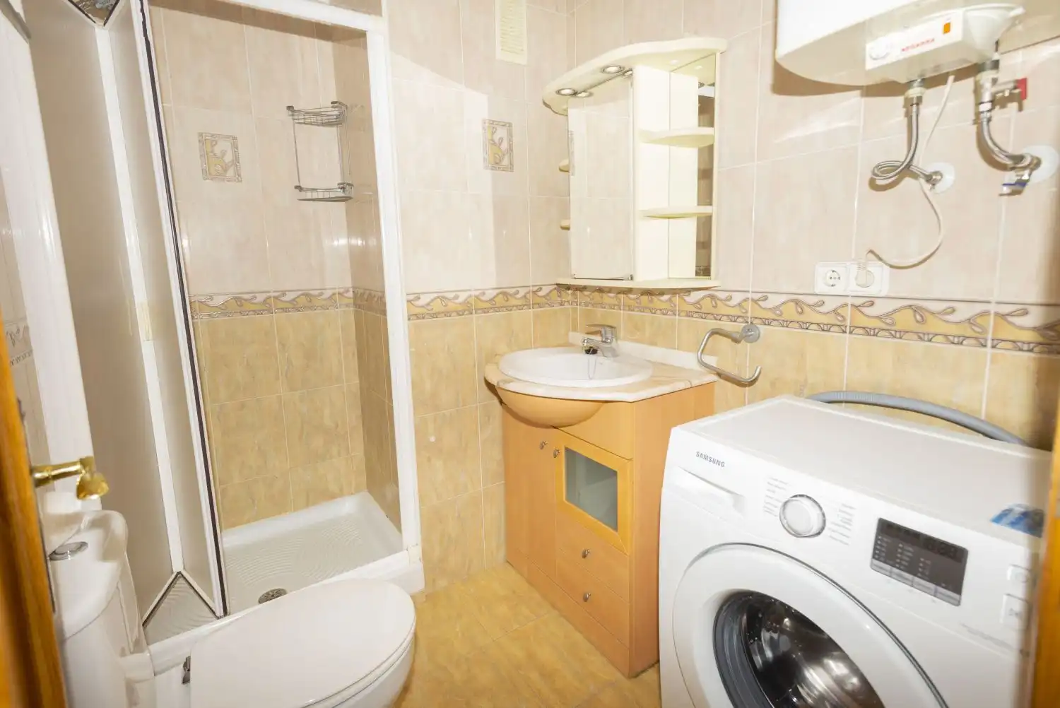 Badezimmer von Wohnungen zum Verkauf in Calpe / Calp mit Klimaanlage, Heizung und Terrasse