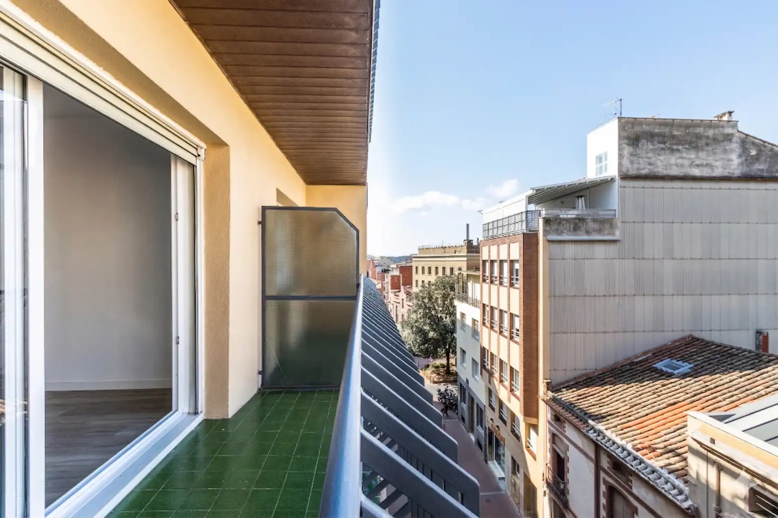 Terrasse von Wohnung zum Verkauf in Terrassa mit Heizung, Parkett und Balkon