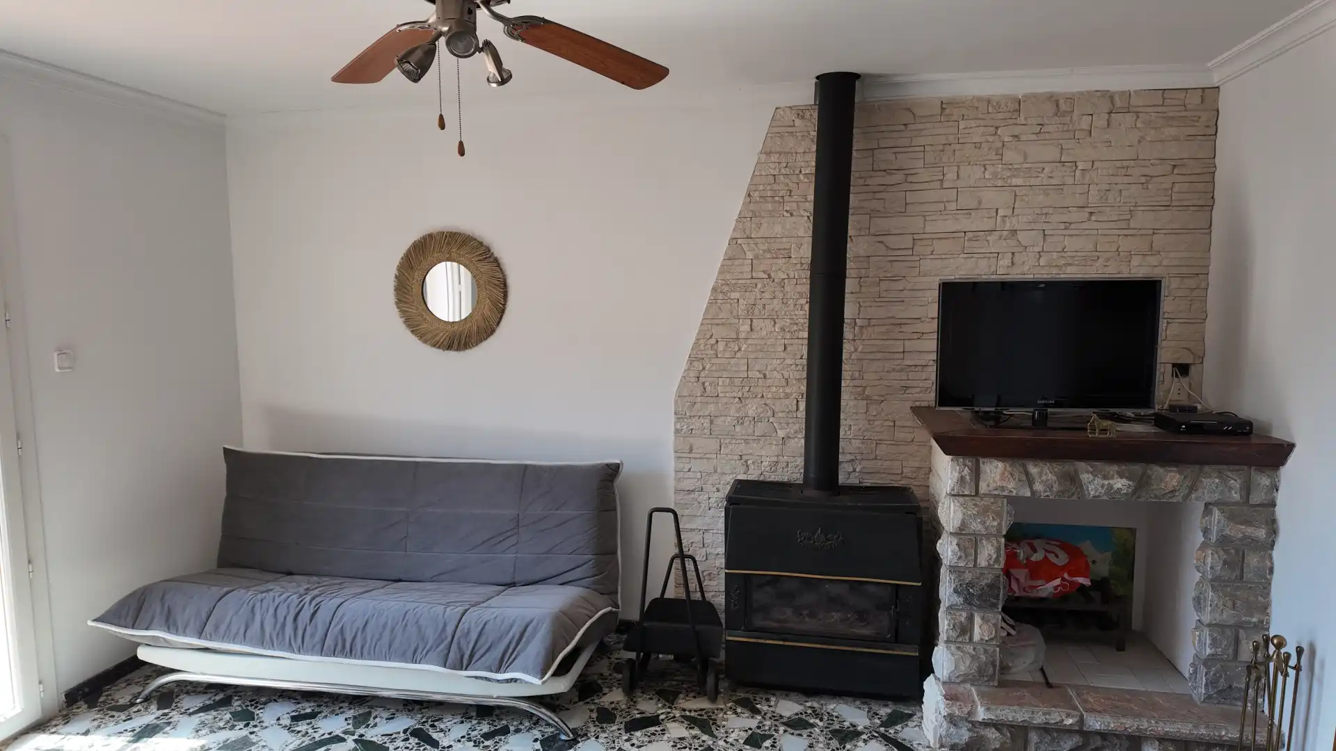 Sala de estar de Casa o chalet en venta en Fortià con Calefacción, Jardín privado y Terraza