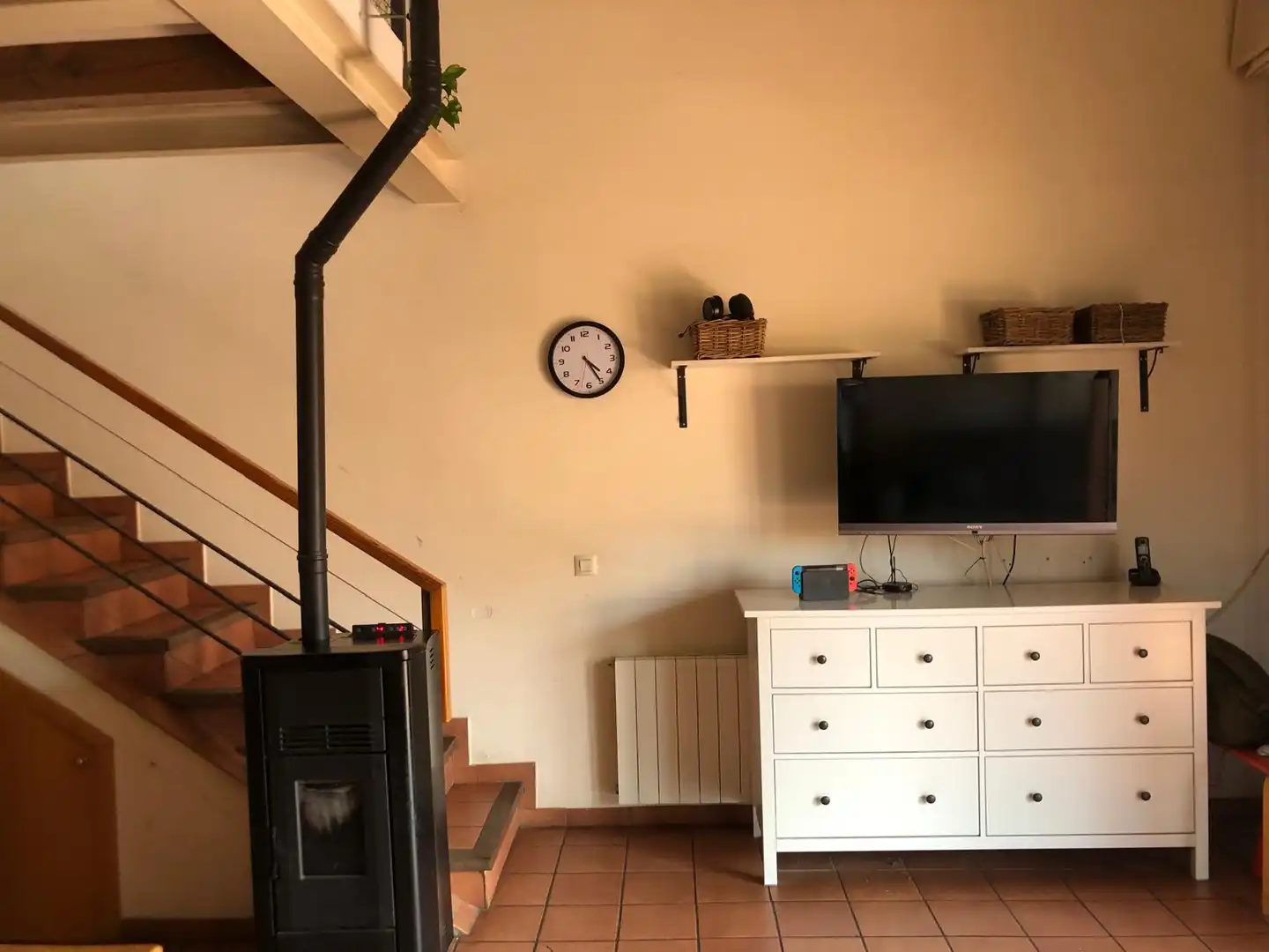 Wohnzimmer von Maisonette zur Miete in Olot mit Heizung und Terrasse