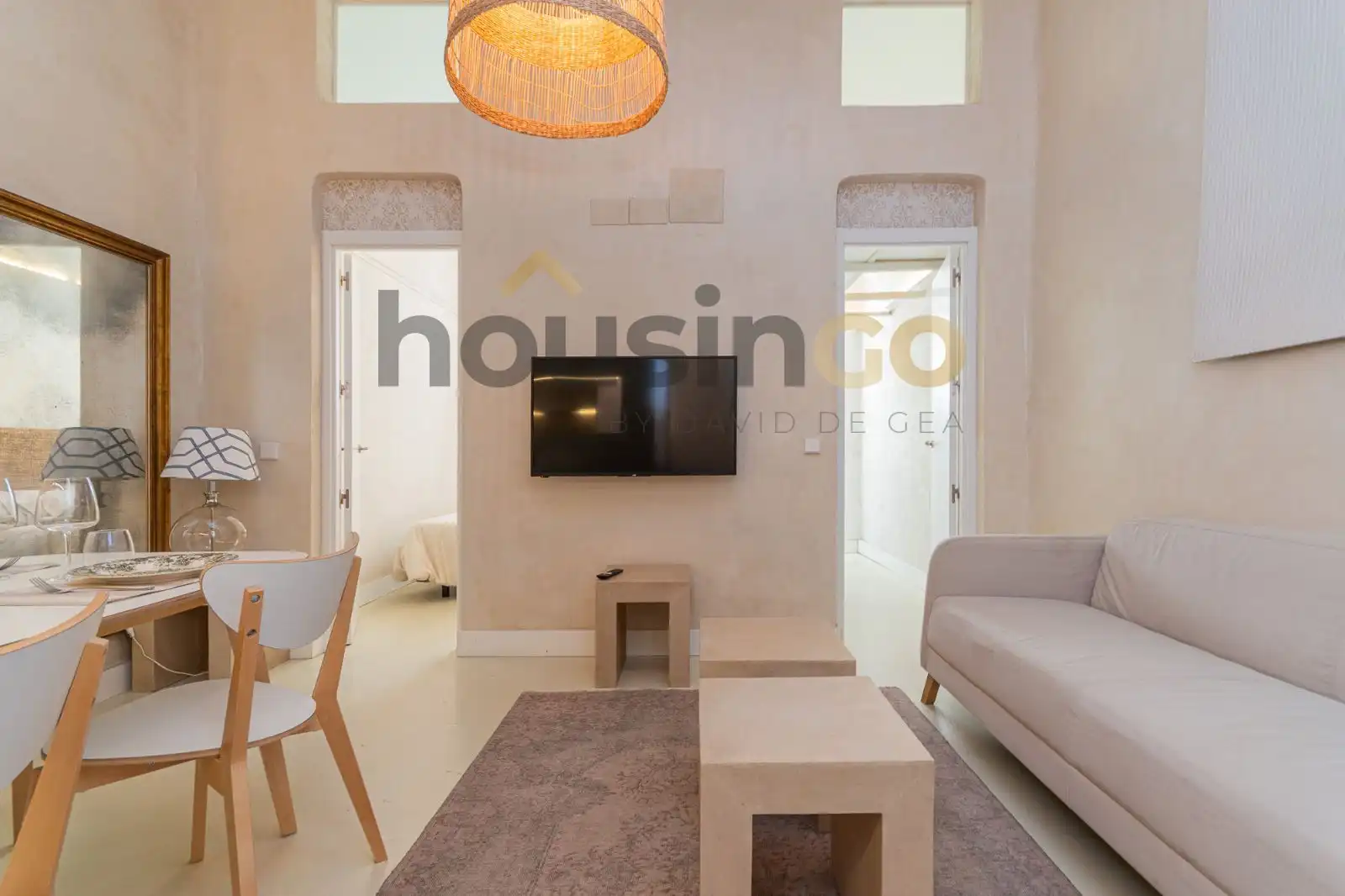 Sala de estar de Piso en venta en Madrid con Calefacción, Parquet y Amueblado