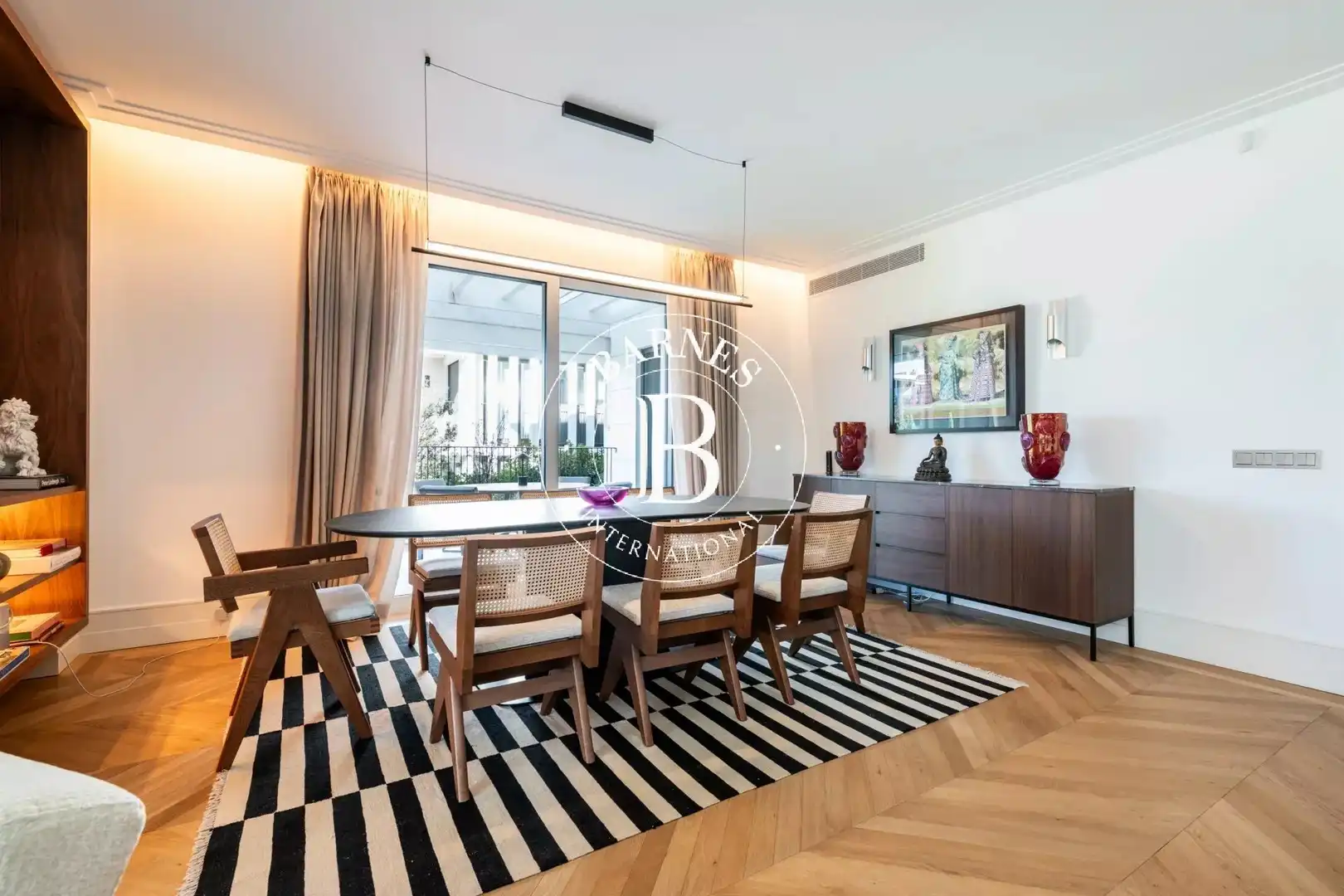 Dining room of Flat for rent in Madrid  with Air Conditioner, Terrace and Furnished