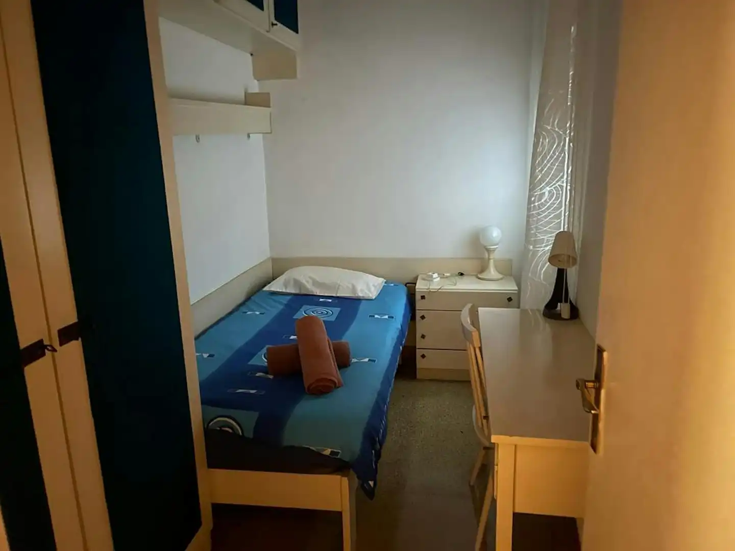 Schlafzimmer von Wohnung zur untervermieten in Barcelona mit Heizung, Möbliert und Waschmaschine
