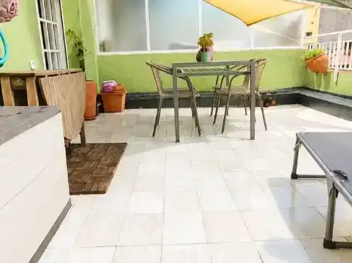 Terrace of Flat for sale in Badalona  with Air Conditioner