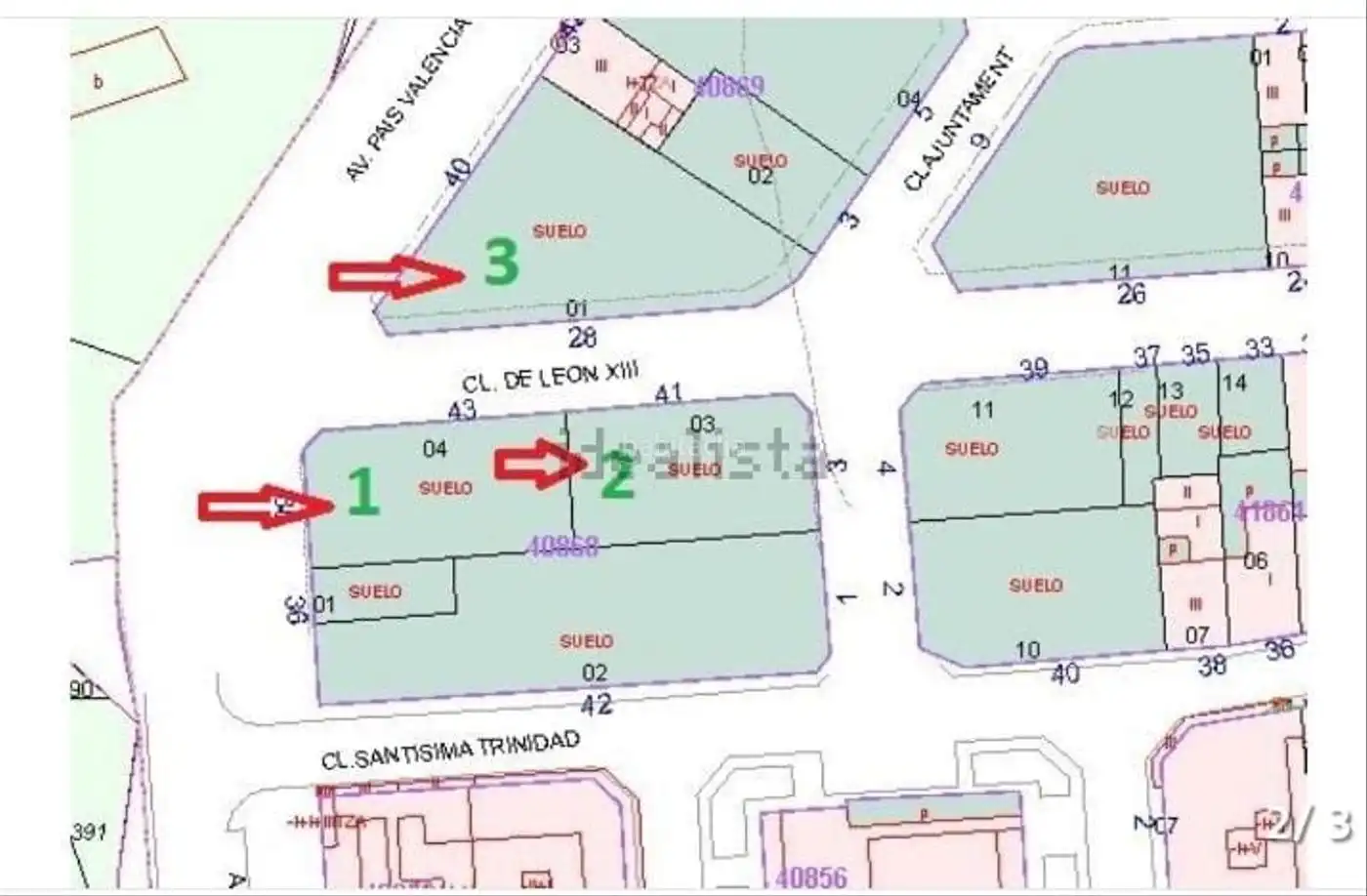 Residential land for sale in Carrer Lleó XIII 43