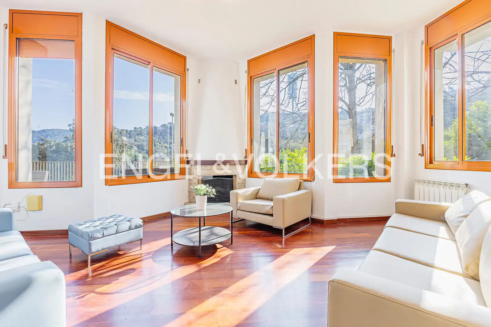 Sala de estar de Casa o chalet de alquiler en Barcelona con Aire acondicionado, Calefacción y Jardín privado