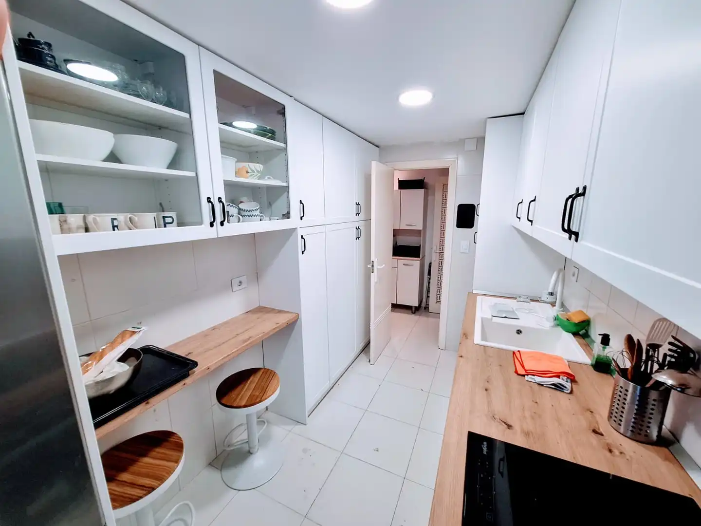 Cuina de Apartament en venda en Benicasim / Benicàssim amb Jardí privat, Terrassa i Moblat